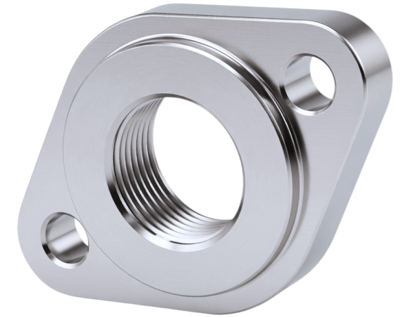 Фланец нержавеющий овальный AISI 304 6 мм DIN 2576 фото