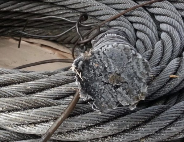 Канат стальной двойной круглопрядный правой свивки ВК ТК 11,5 мм ГОСТ 3071-88 фото